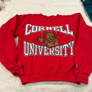 Champion Red Cornell University Sweatshirt